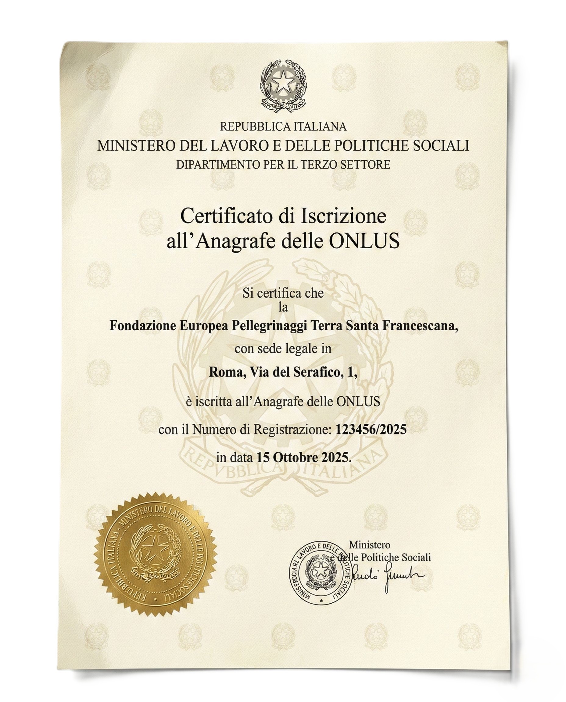 Registration Certificate